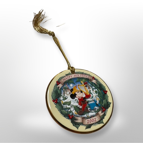 Disney Other - Disney 2002 Happy Holidays Collector's Plate Mickey and the Beanstalk Christmas